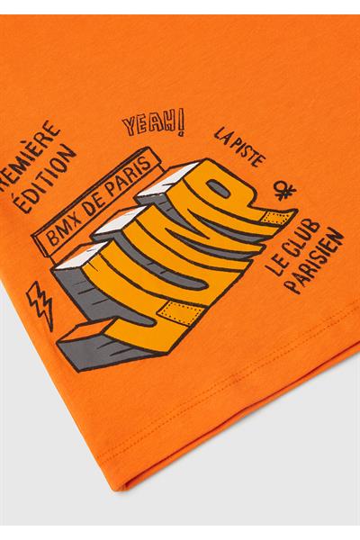 United Colors of Benetton Erkek Bebek Tshirt 10IJ 1/6 Yaş