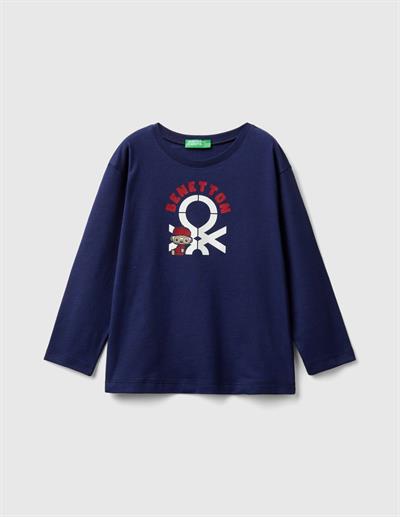 United Colors Of Benetton Erkek Bebek Uzun Kol Tshirt 10F2 1/6 Yaş
