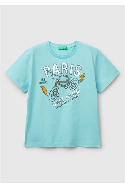 United Colors of Benetton Erkek Bebek Tshirt 10IJ 1/6 Yaş