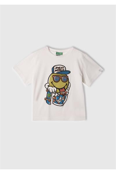 United Colors of Benetton Erkek Bebek Tshirt 10IH 1/6 Yaş