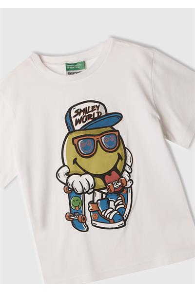 United Colors of Benetton Erkek Bebek Tshirt 10IH 1/6 Yaş