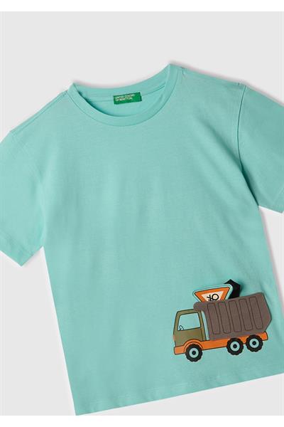 United Colors of Benetton Erkek Çocuk Tshirt 1/6 Yaş 10J6