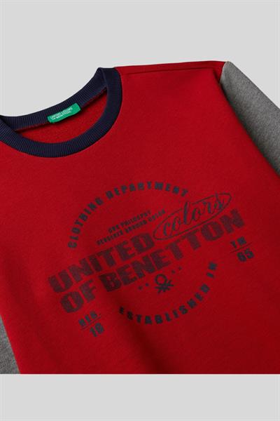 United Colors of Benetton Erkek Çocuk Sweatshirt 10PZ 6/14 Yaş