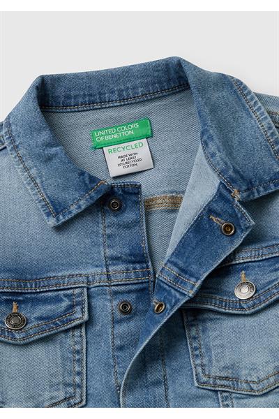 United Colors of Benetton Erkek Çocuk Denim Ceket N062 6/14 Yaş