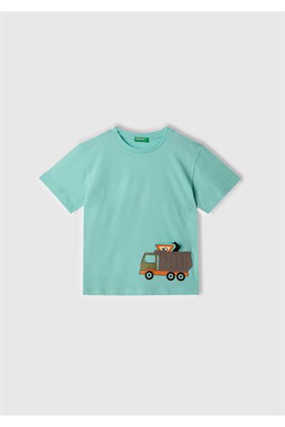 United Colors of Benetton Erkek Çocuk Tshirt 1/6 Yaş 10J6