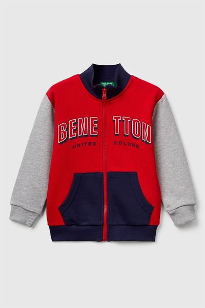 United Colors of Benetton Erkek Çocuk Sweatshirt 503X 1/6 Yaş