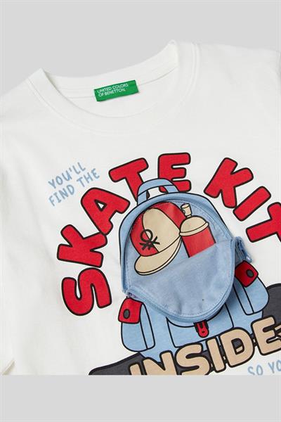 United Colors of Benetton Erkek Çocuk Uzun Kol Tshirt 10KQ 1/6 Yaş