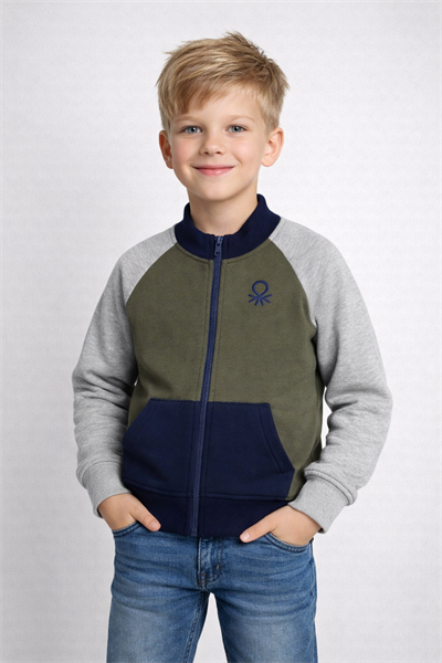 United Colors of Benetton Erkek Çocuk Sweatshirt 23346 4/14 Yaş