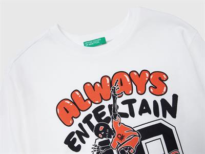 United Colors of Benetton Erkek Çocuk Tshirt 6/14 Yaş 10QO