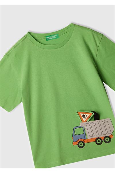 United Colors of Benetton Erkek Çocuk Tshirt 1/6 Yaş 10J6