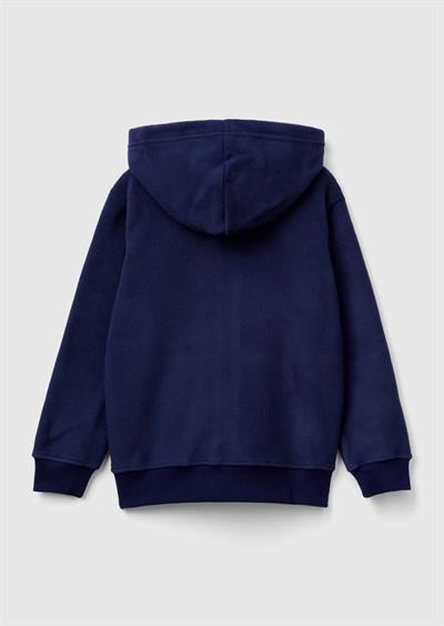 United Colors of Benetton Erkek Çocuk Lacivert Etiket Detaylı Sweatshirt