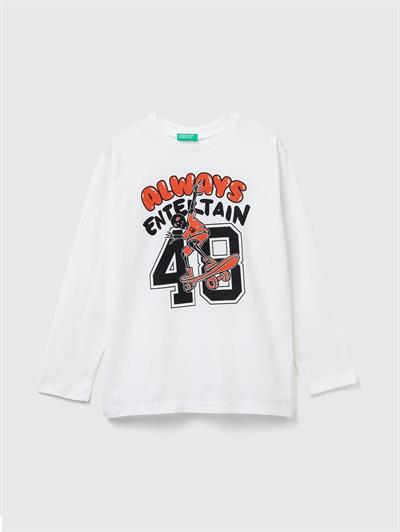 United Colors of Benetton Erkek Çocuk Tshirt 6/14 Yaş 10QO