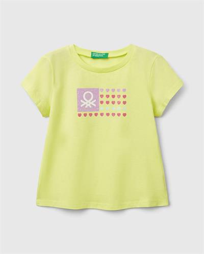 United Colors of Benetton Kız Bebek Tshirt 10HU 1/6 Yaş