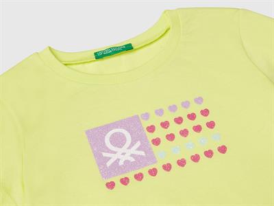 United Colors of Benetton Kız Çocuk Tshirt 10HU 1/6 Yaş