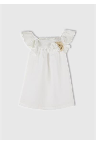 United Colors of Benetton Kız Çocuk Elbise V026 1/6 Yaş