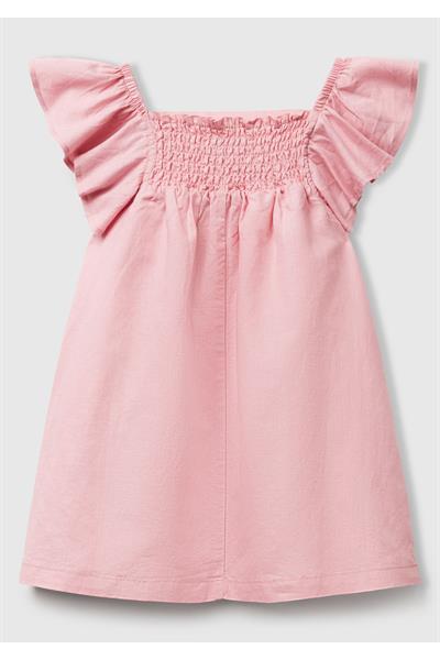 United Colors of Benetton Kız Çocuk Elbise V026 1/6 Yaş