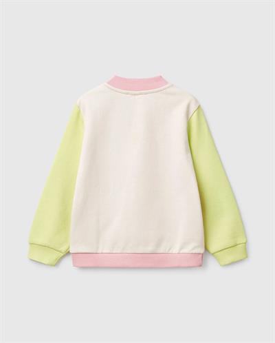 United Colors of Benetton Kız Çocuk Fermuarlı Sweatshirt 1/6yaş 503N
