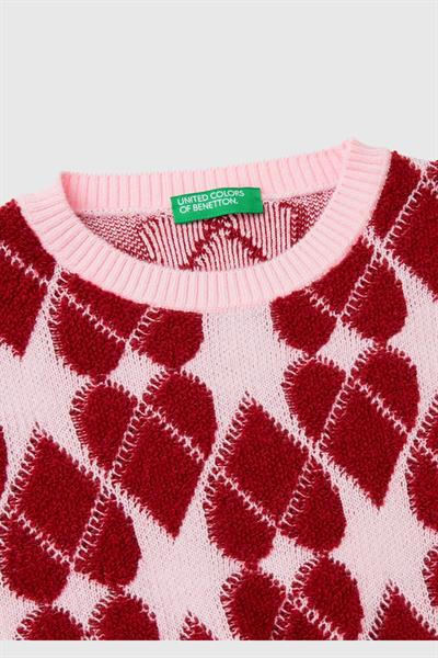 United Colors Of Benetton Kız Çocuk Kazak 107C