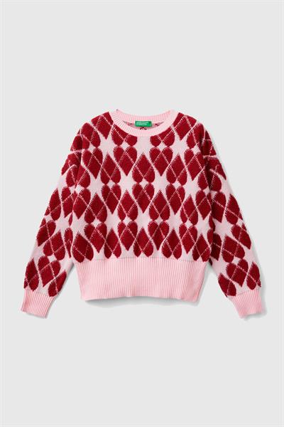 United Colors Of Benetton Kız Çocuk Kazak 107C