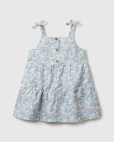United Colors of Benetton Kız Çocuk Keten Elbise V025 1/6 Yaş