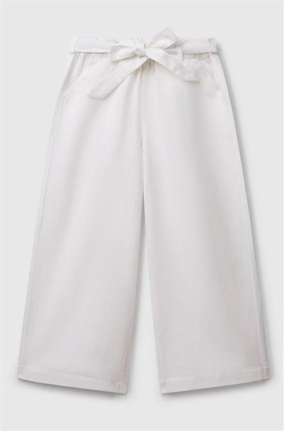 United Colors of Benetton Kız Çocuk Keten Pantolon F01W 6/14 Yaş