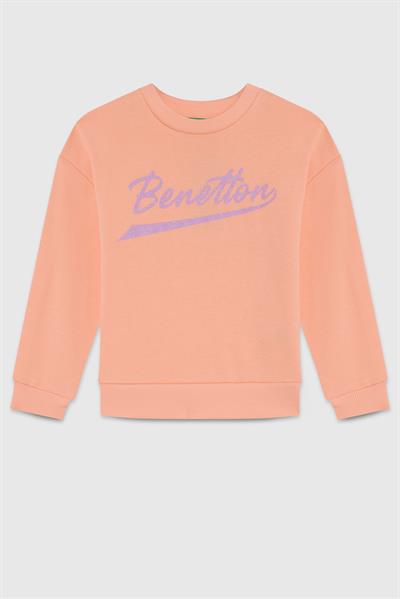 United Colors of Benetton Kız Çocuk Sweatshirt 26125 4/14 Yaş