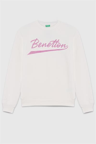 United Colors of Benetton Kız Çocuk Sweatshirt 26125 4/14 Yaş