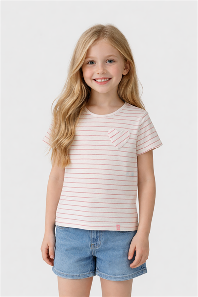 United Colors of Benetton Kız Çocuk Tshirt G22038 4/14 Yaş