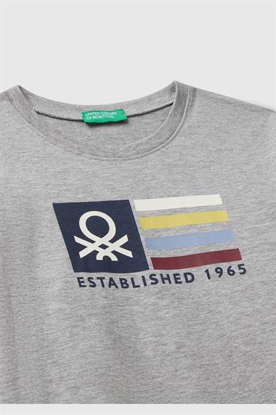 United Colors of Benetton Erkek Çocuk Uzun Kol Tshirt 10JZ 1/6 Yaş