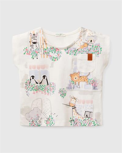United Colors of Benetton Kız Bebek Tsihrt 105X 1/18 ay