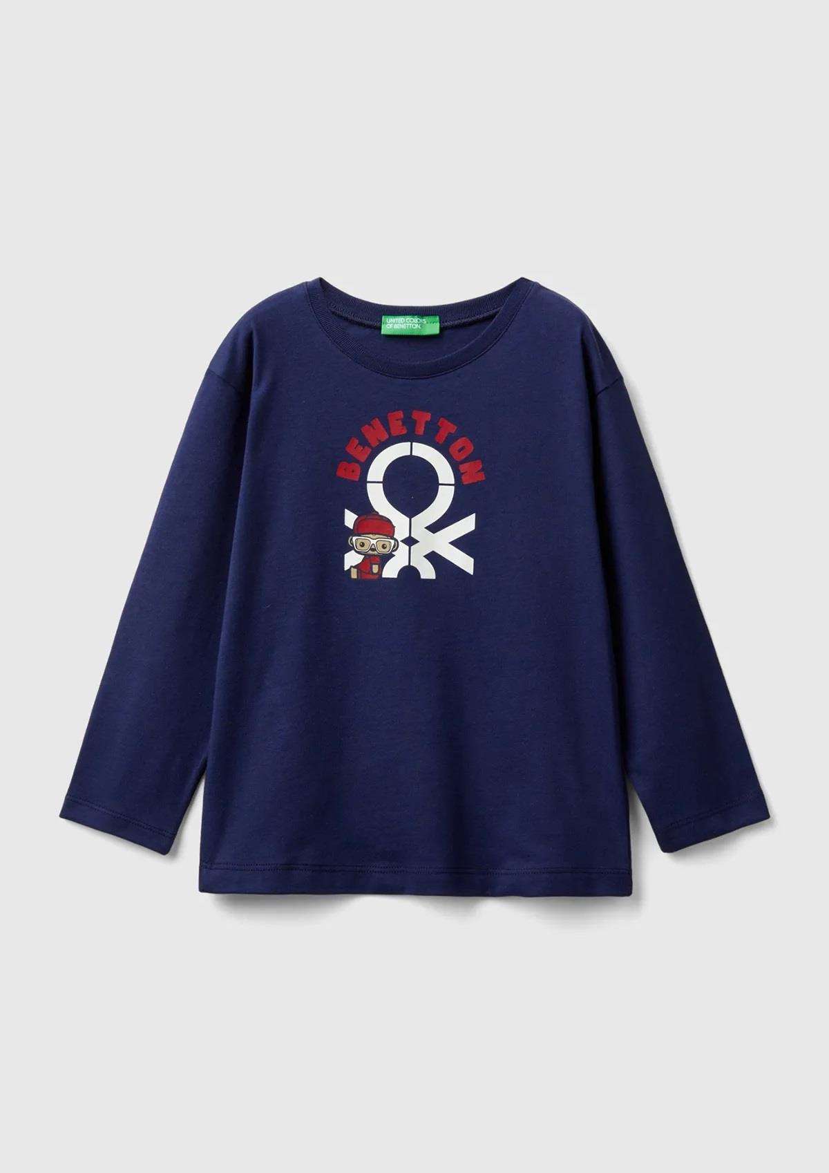 Benetton Erkek Bebek Sweatshirt 10F2