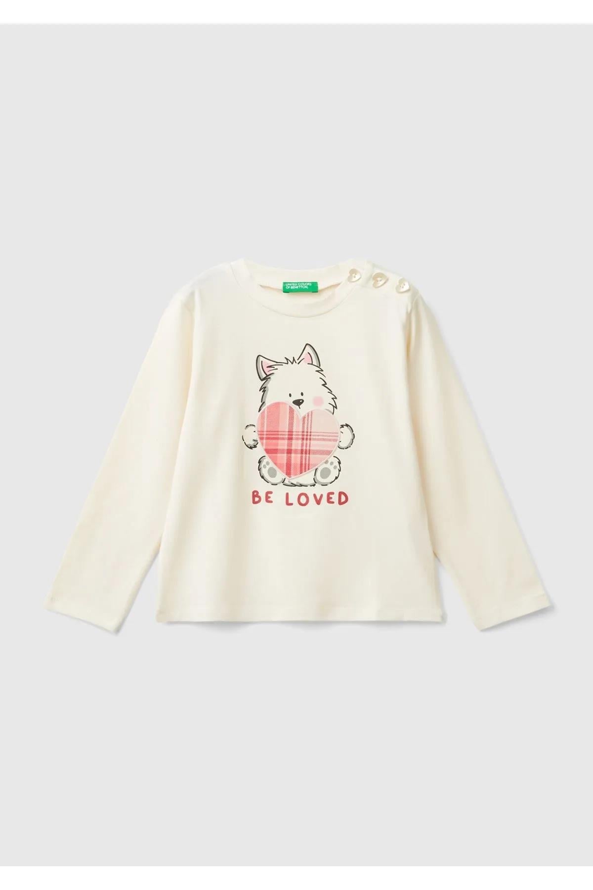 Benetton Kız Bebek Tshirt 10FV
