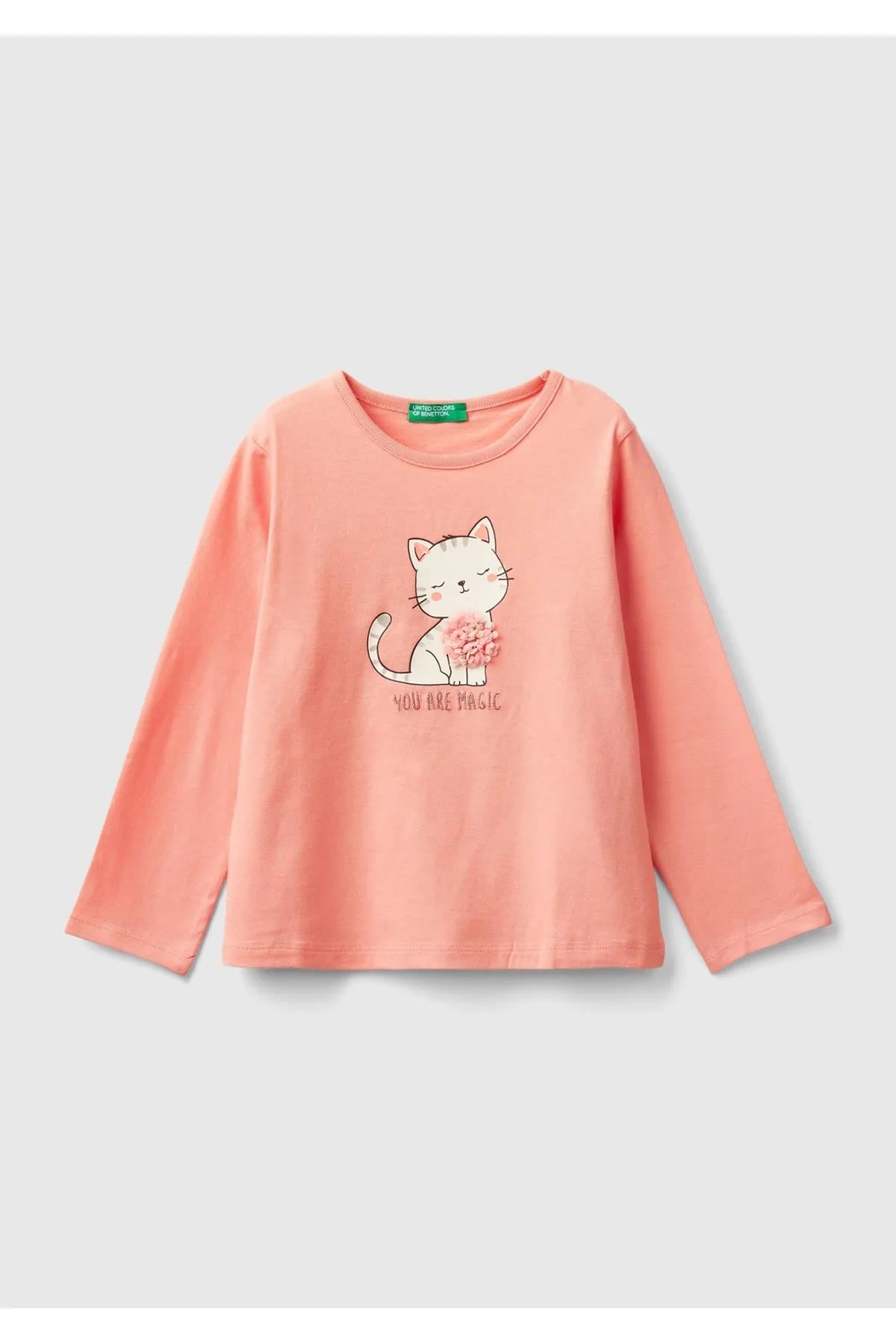 Benetton Kız Bebek Uzun Kol Tshirt 10FG