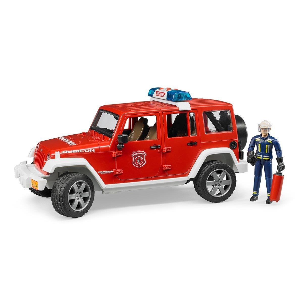 Bruder Jeep Wrangler Rubicon ve İtfaiyeci 02528