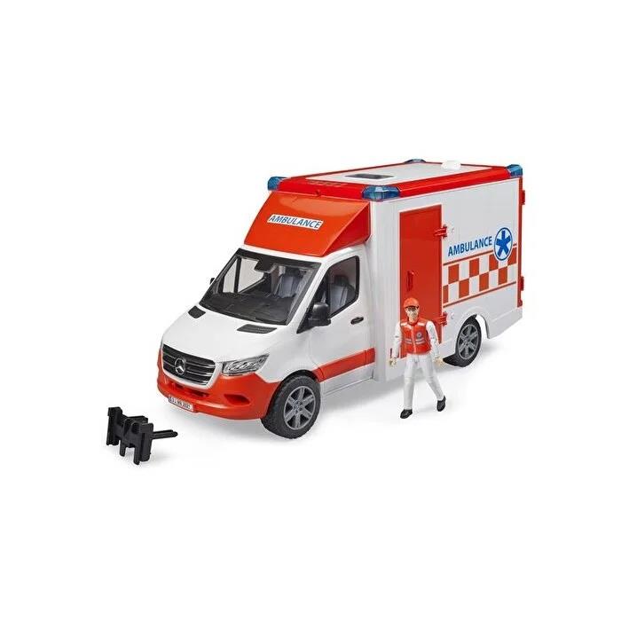 Bruder Mercedes Benz Sprinter Sirenli Ambulans ve Ekibi 2676