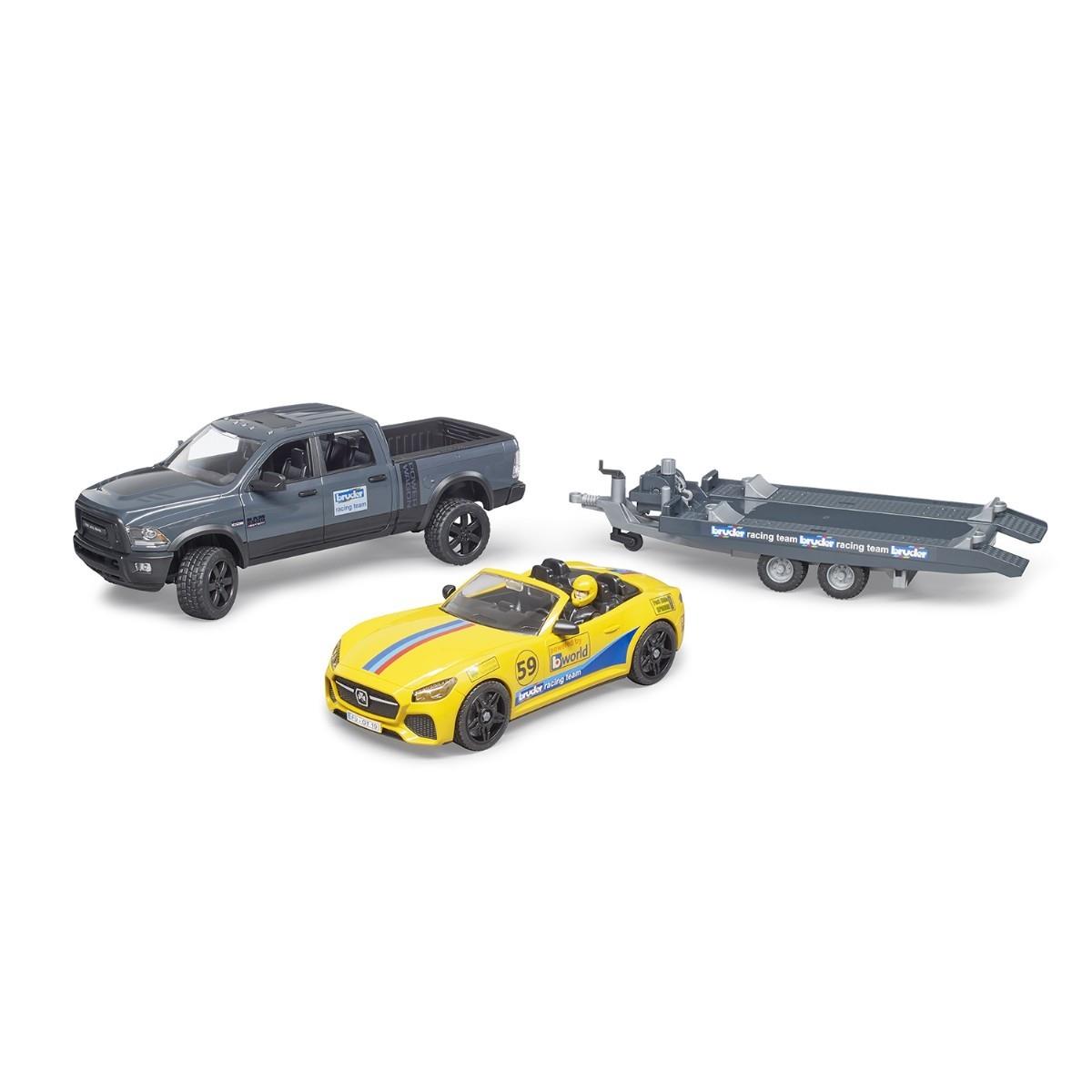 Bruder Ram 2500 Pickup ve Roadster Yarış Arabası 02504
