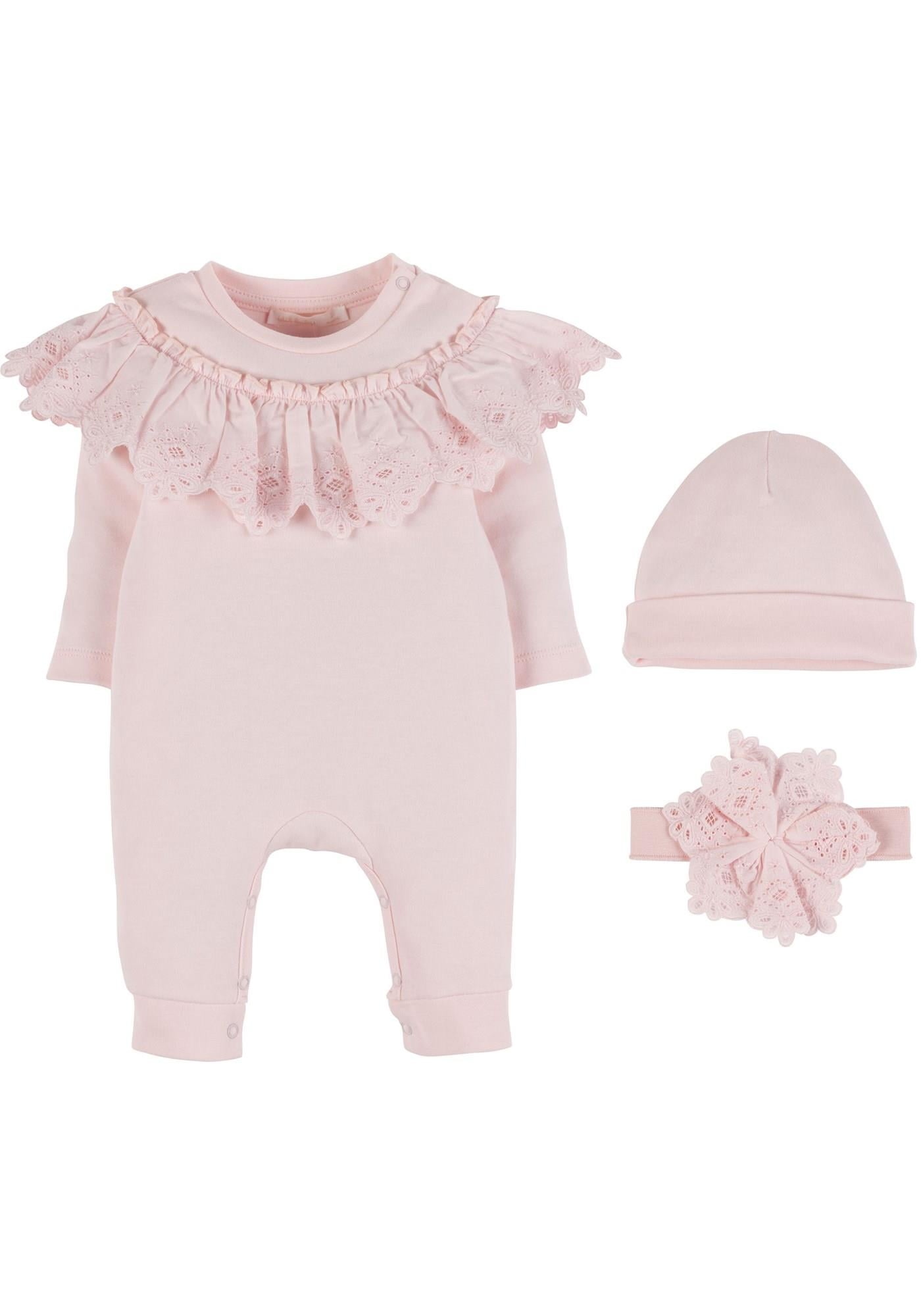 İdil Baby Bebek 3'lü Tulum Takım 18417 0/3 Ay