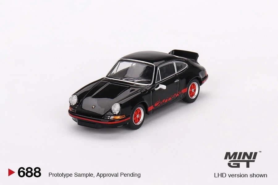 Mini GT 1/64 Porsche 911 Carrera RS 2.7 Black with MGT00688