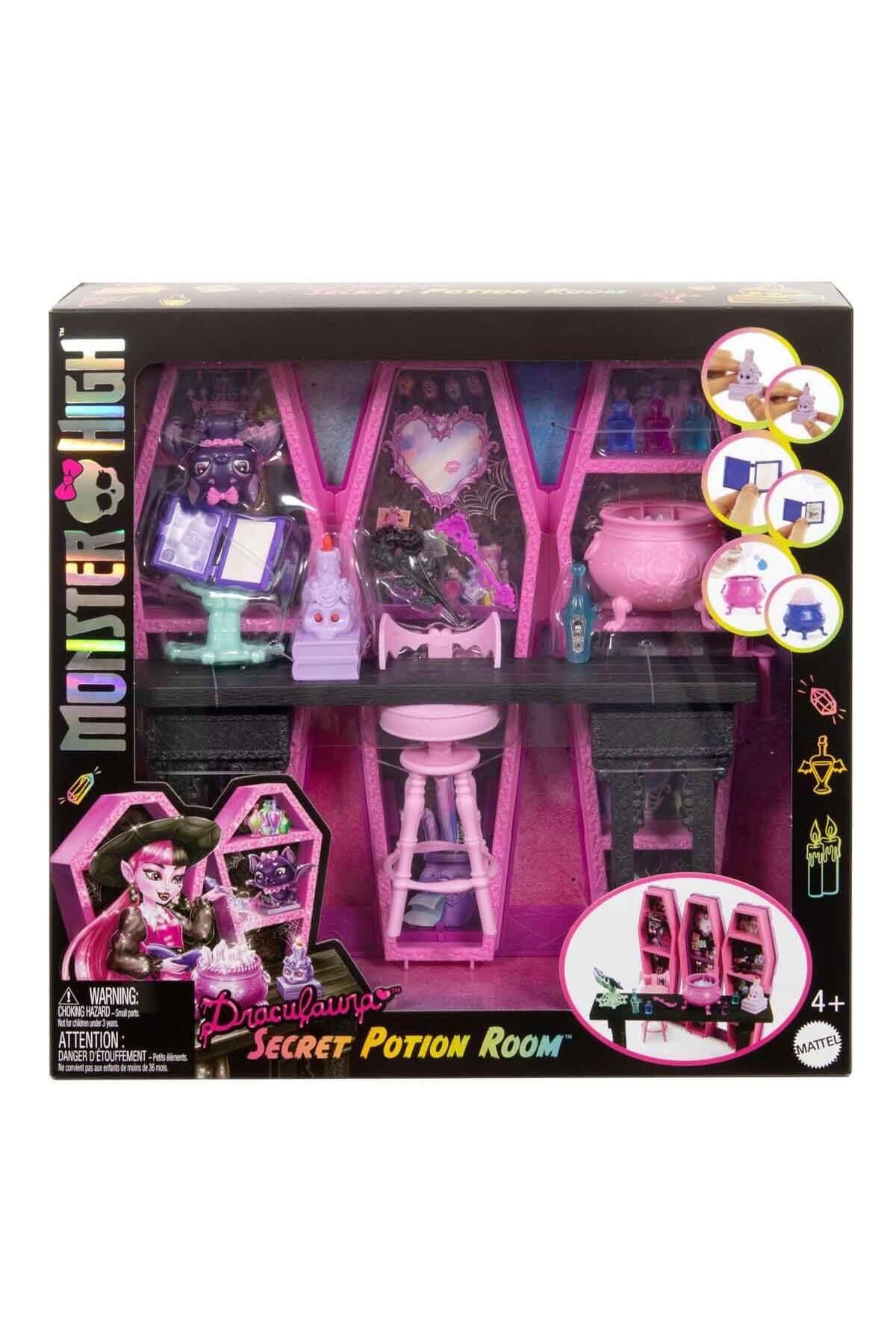Monster High Draculaura'nın Gizli İksirler Odası Oyun Seti JBF15