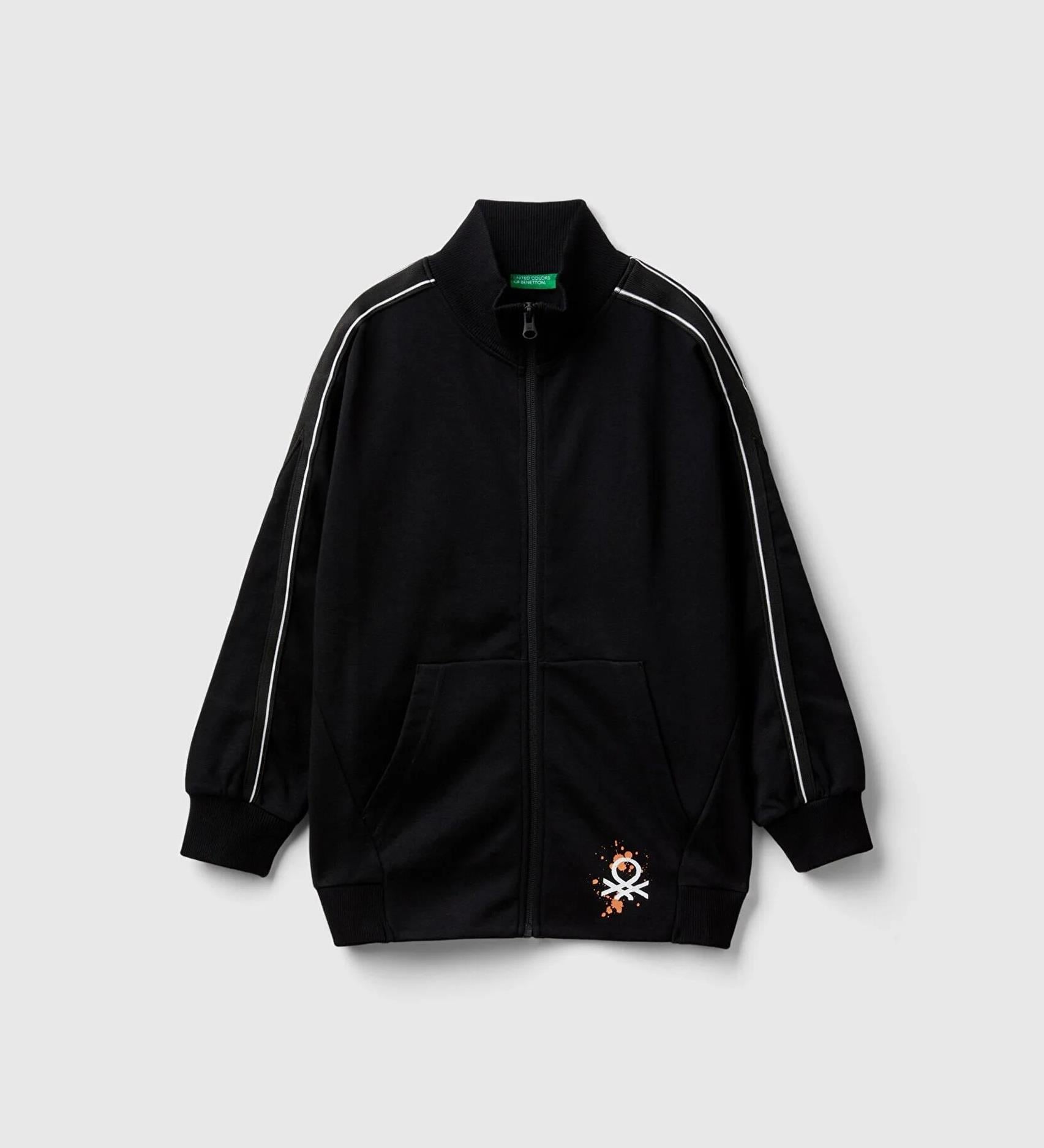 United Colors of Benetton Erkek Çocuk Fermuarlı Sweatshirt 503Z