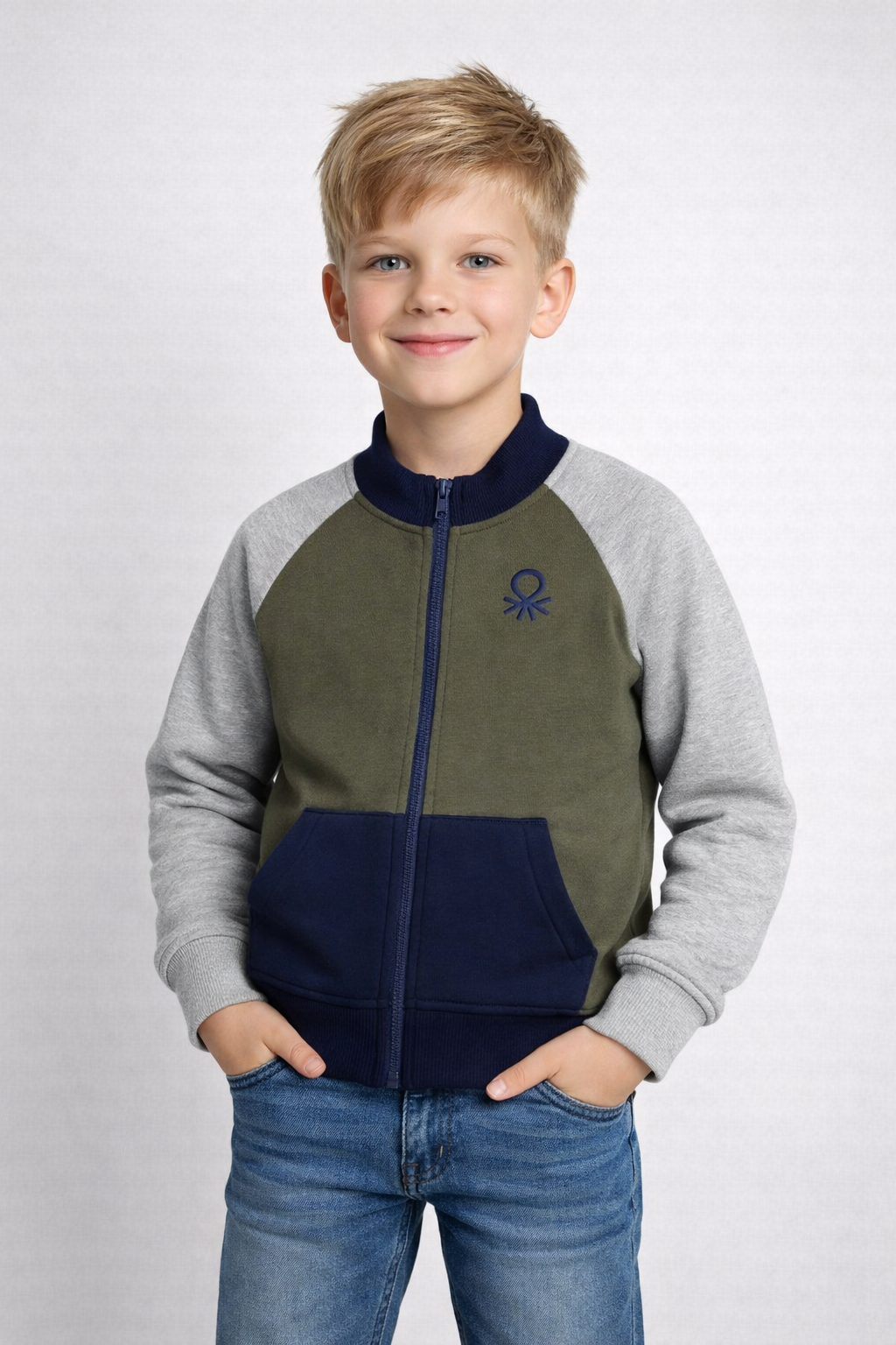 United Colors of Benetton Erkek Çocuk Sweatshirt 23346 4/14 Yaş