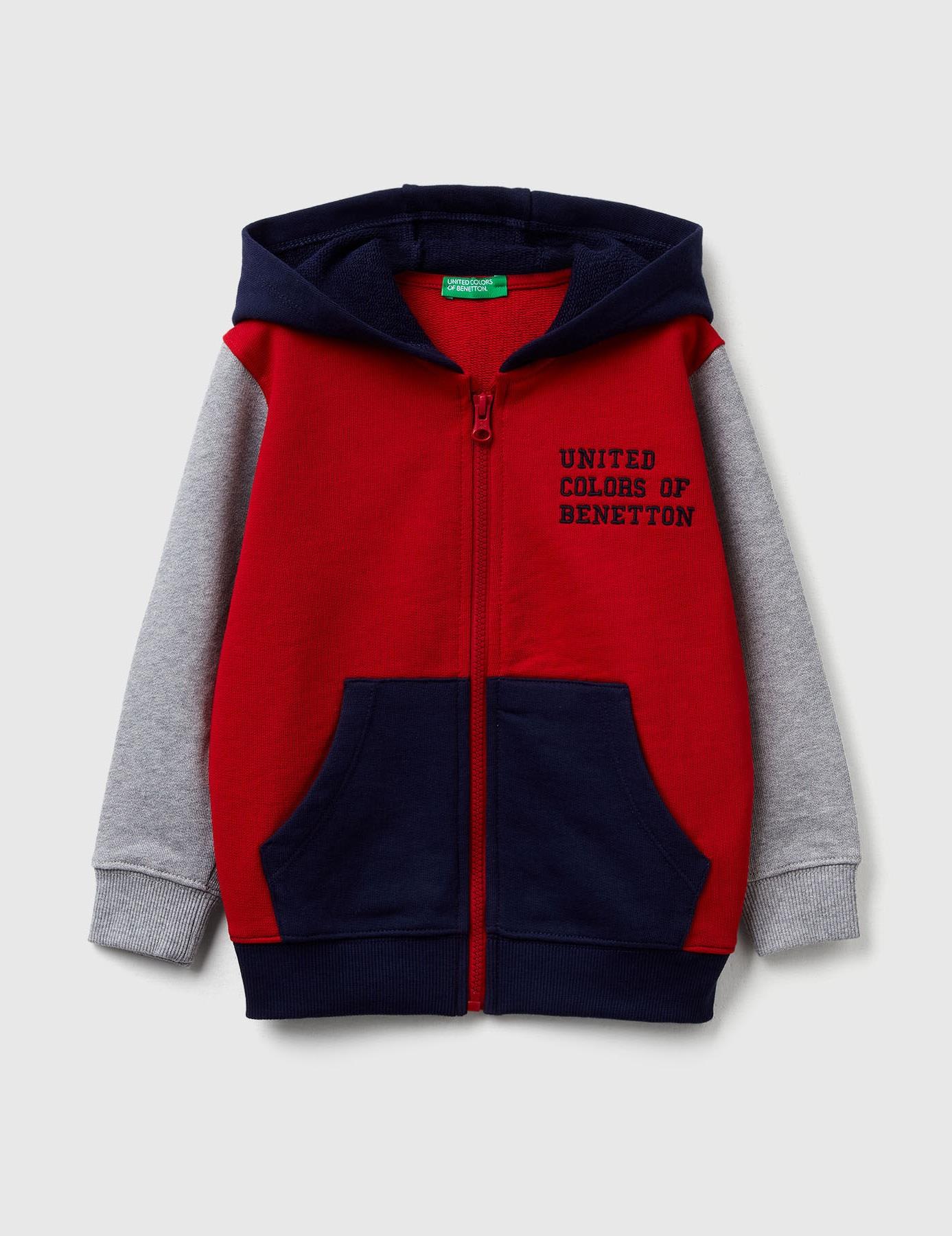 United Colors of Benetton Erkek Çocuk Sweatshirt 503V 1/6 Yaş