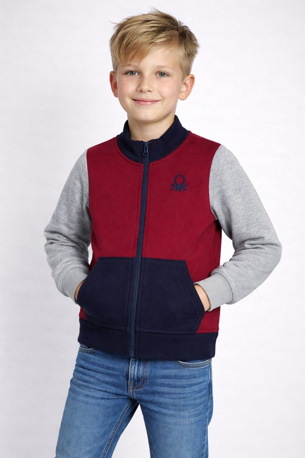 United Colors of Benetton Erkek Çocuk Sweatshirt 23346 4/14 Yaş