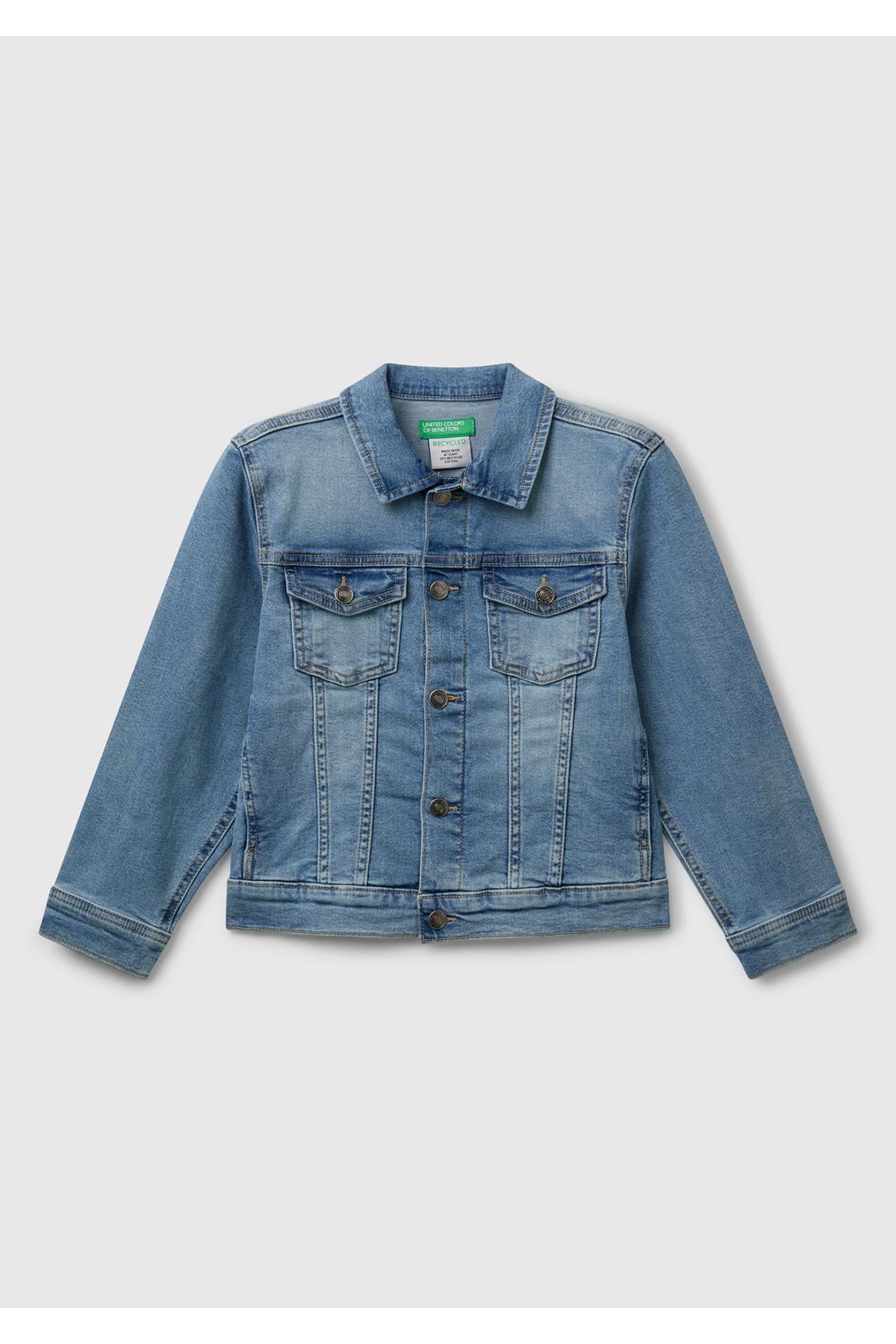 United Colors of Benetton Erkek Çocuk Denim Ceket N062 6/14 Yaş