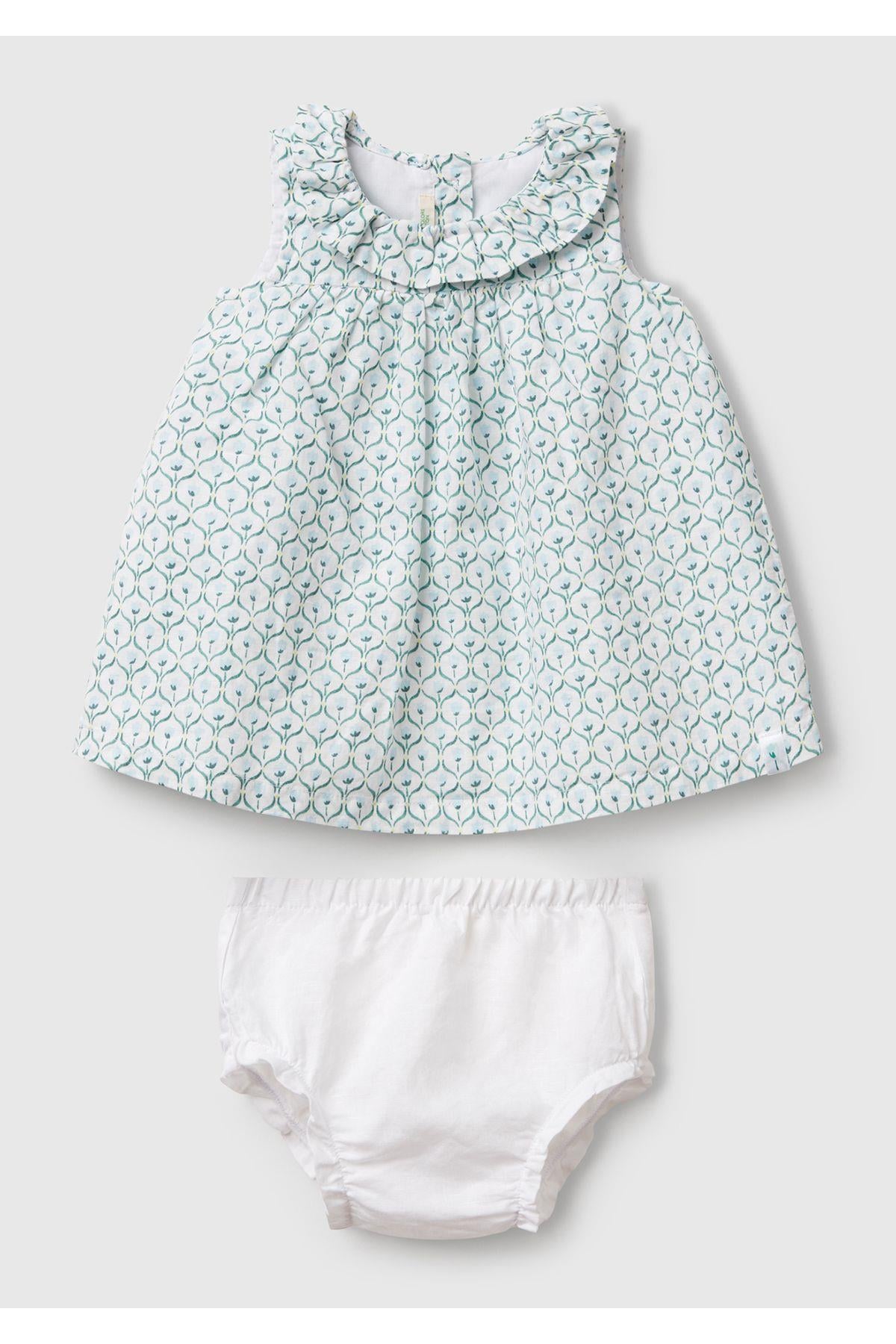 United Colors of Benetton Kız Bebek Elbise V00O 1/18 Ay