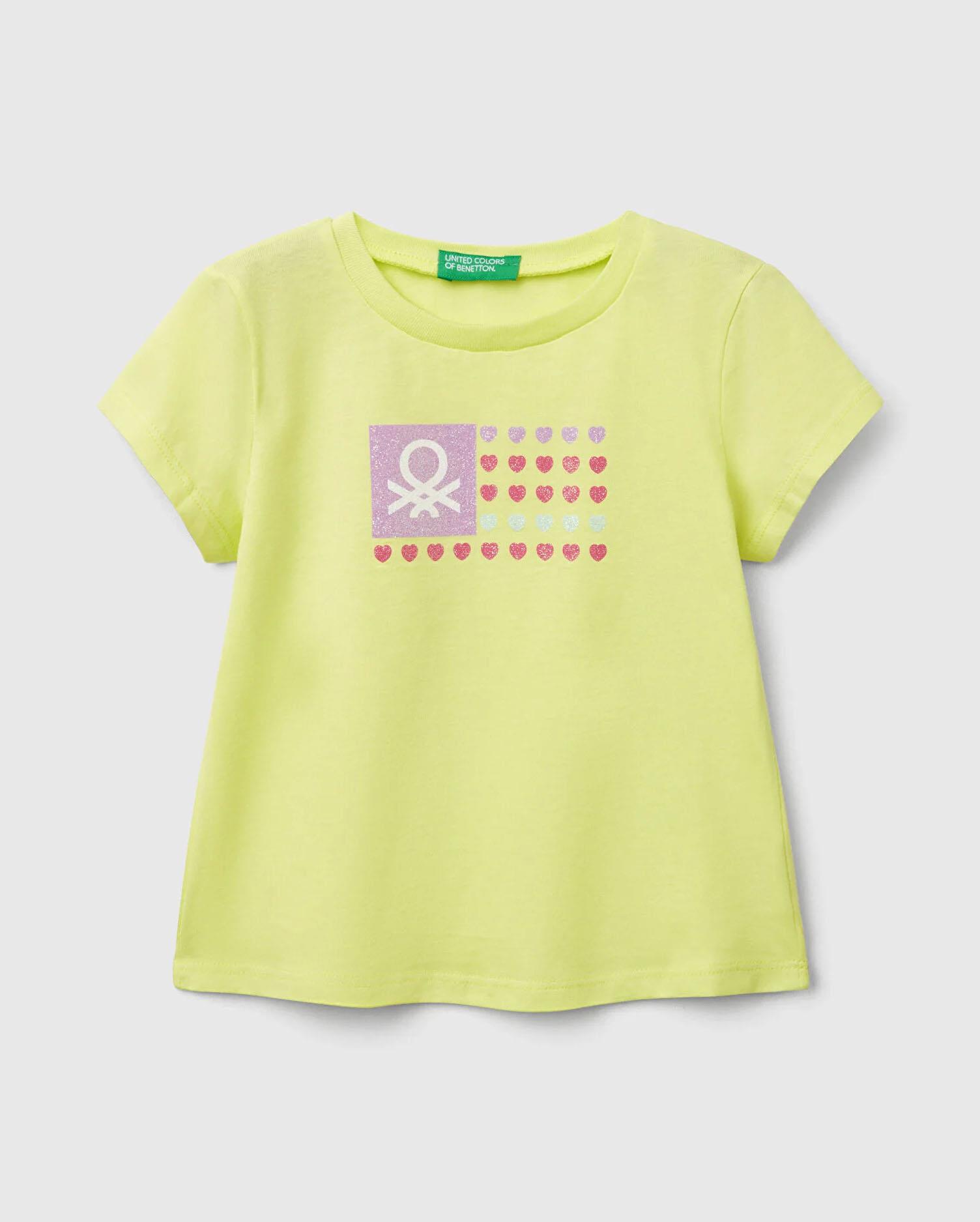 United Colors of Benetton Kız Bebek Tshirt 10HU 1/6 Yaş
