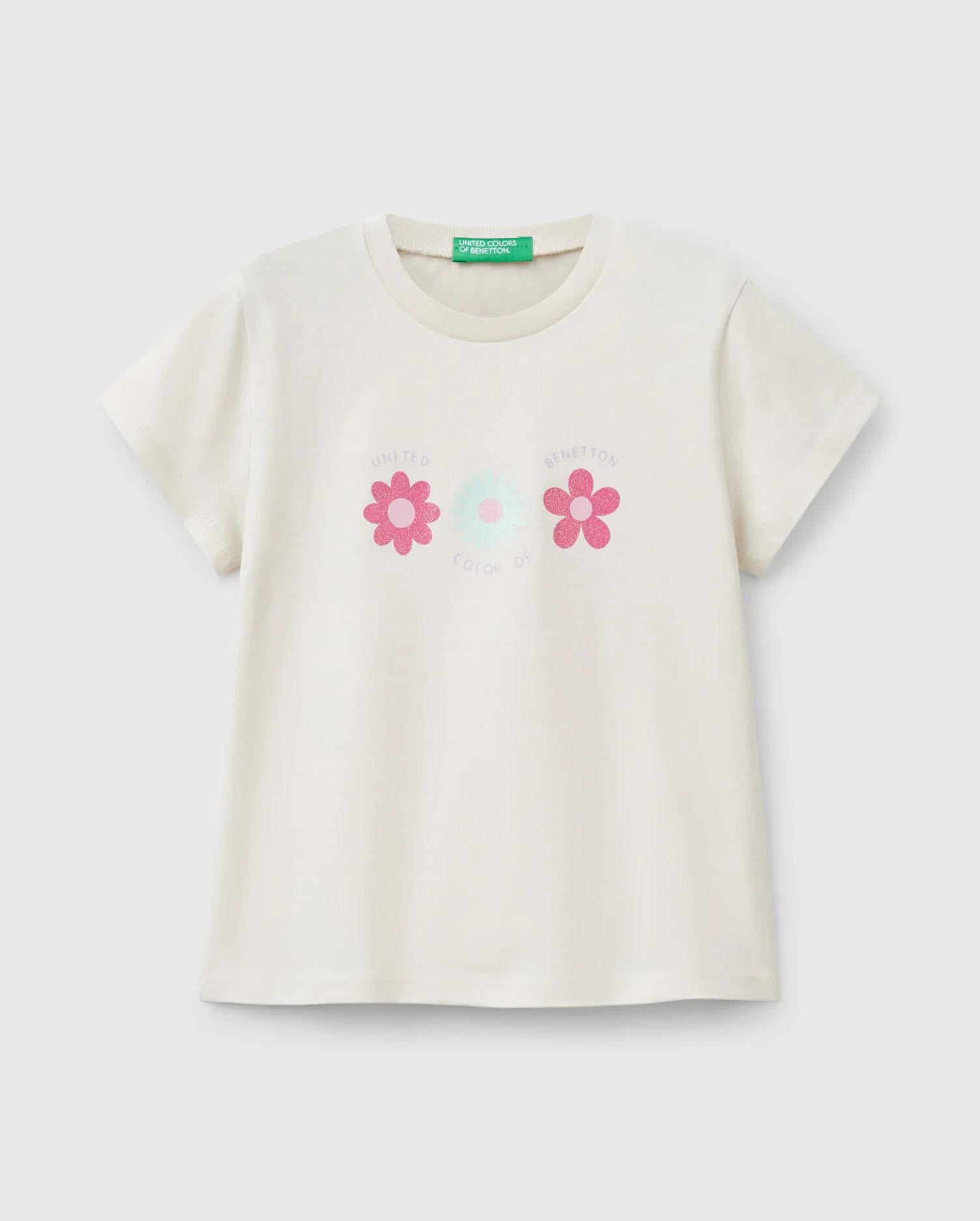 United Colors of Benetton Kız Bebek Tshirt 10HU 1/6 Yaş