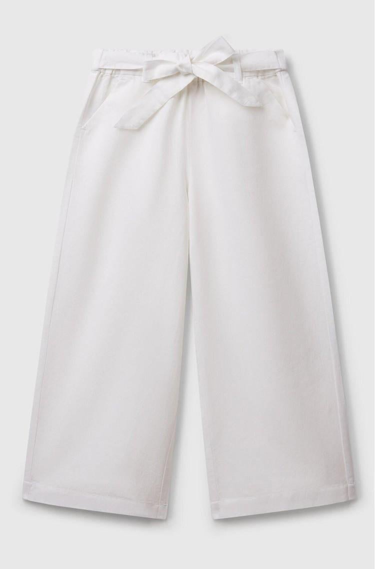United Colors of Benetton Kız Çocuk Keten Pantolon F01W 6/14 Yaş
