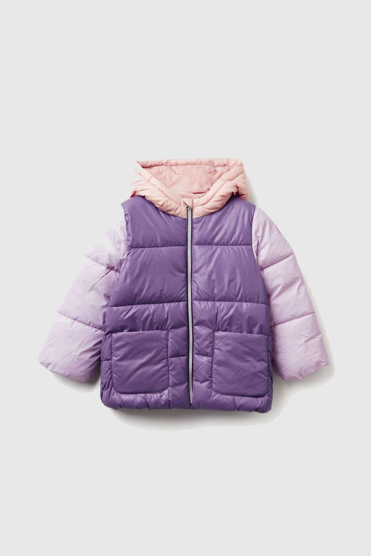 United Colors of Benetton Kız Çocuk Mont N03V 1/6 Yaş