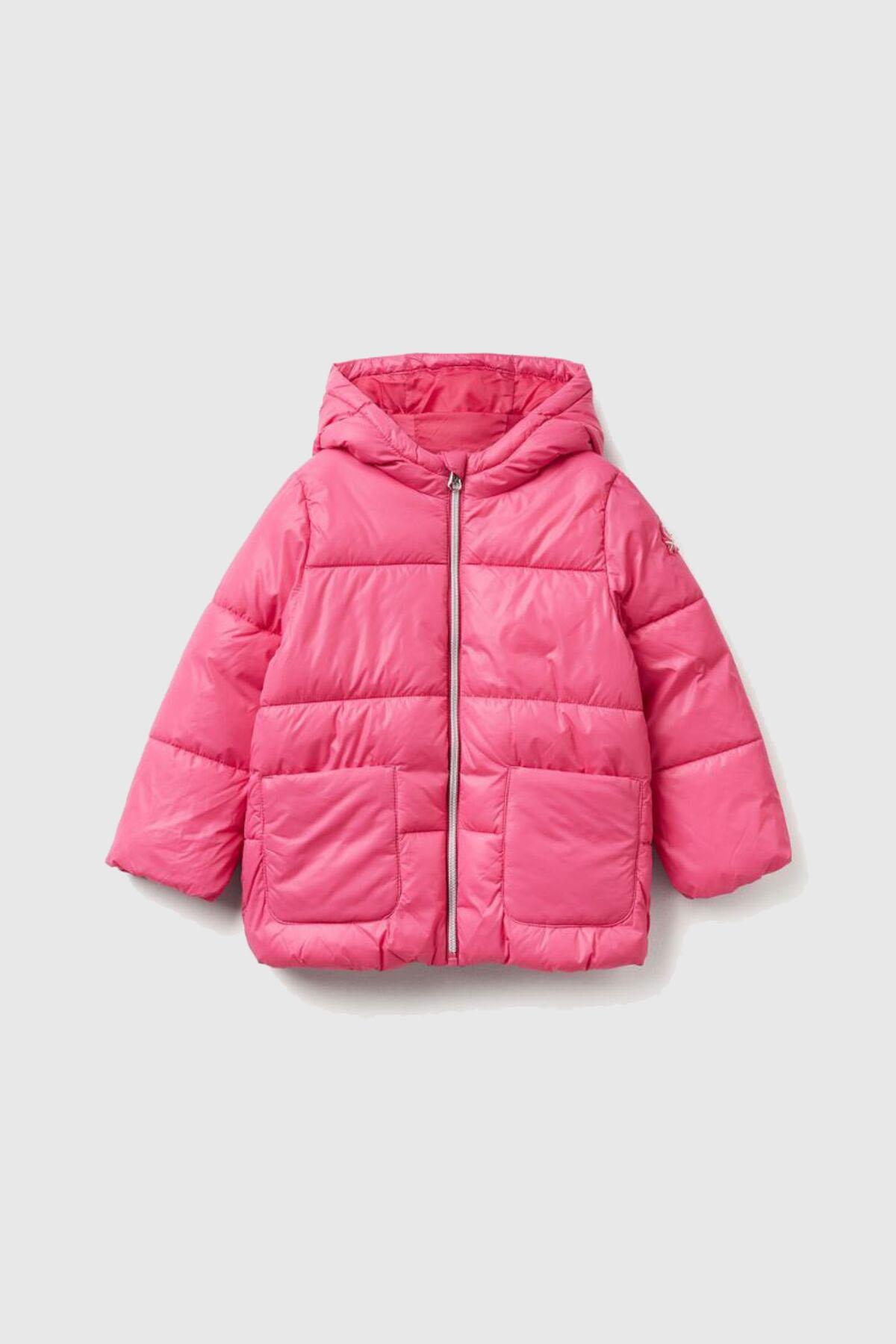United Colors of Benetton Kız Çocuk Mont N03V 1/6 Yaş